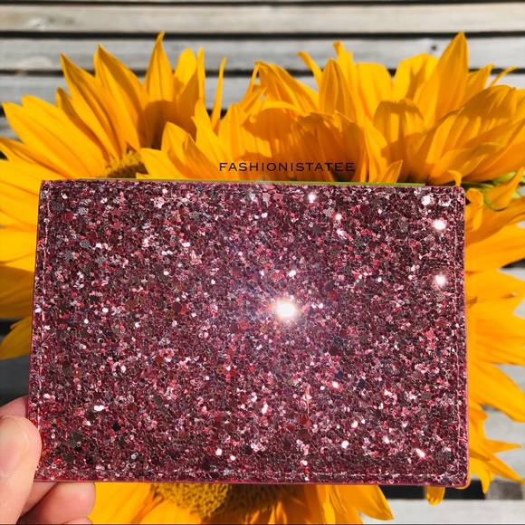 Kate spade graham card holder glitter dusty peony - Picture 4 of 8